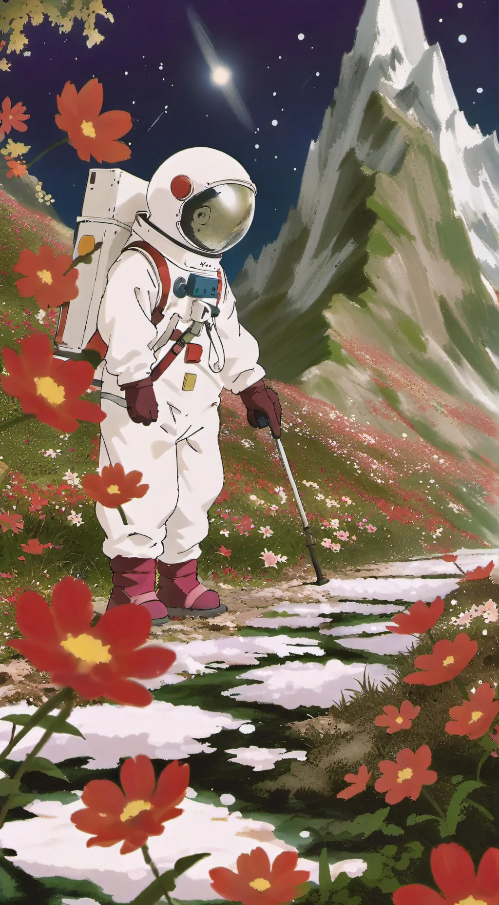 ai character: The end. background