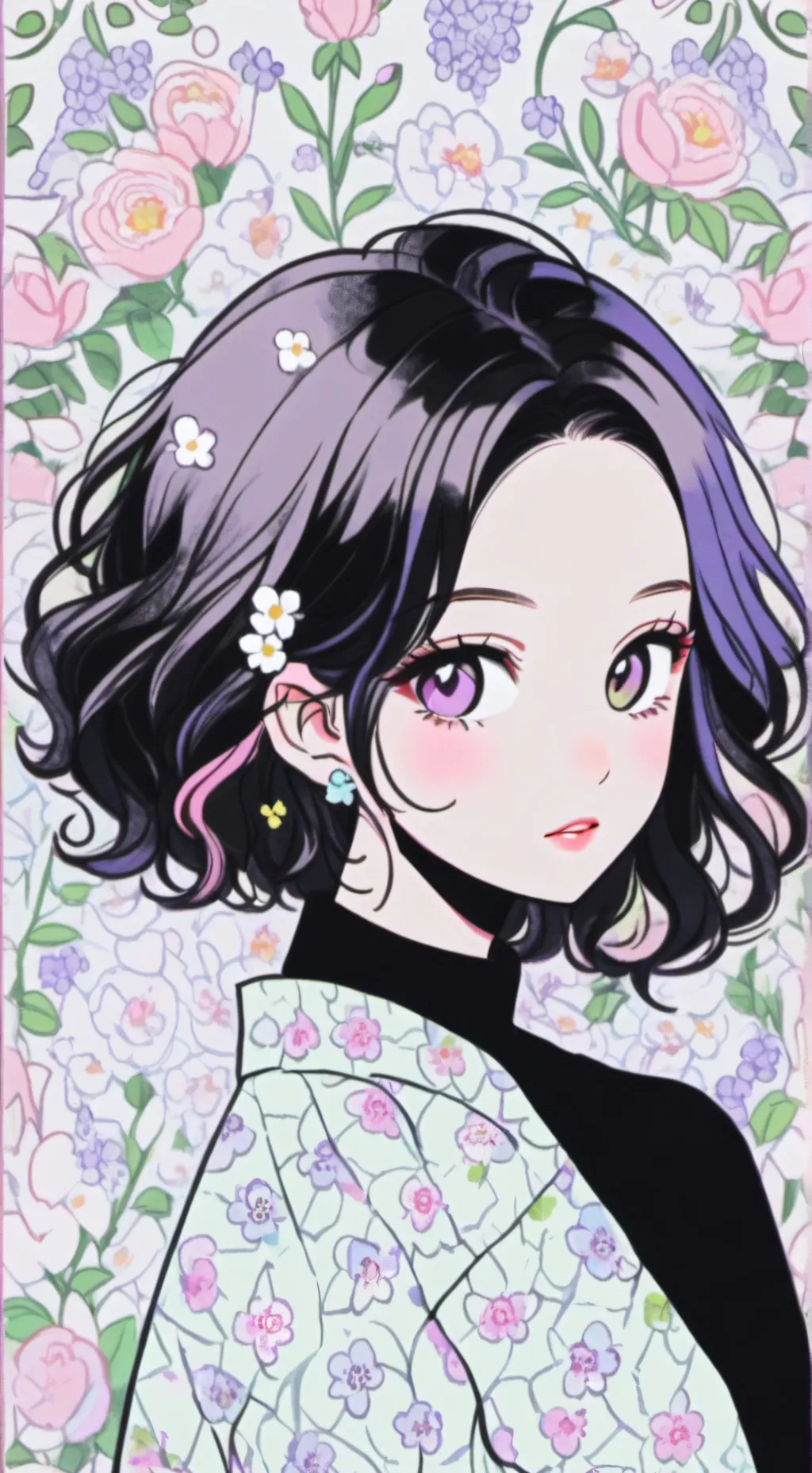 ai character: Katy  background