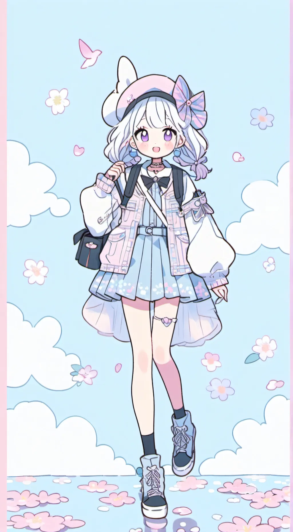ai character: 🌼🌸(dw hate?)🌸🌼 background
