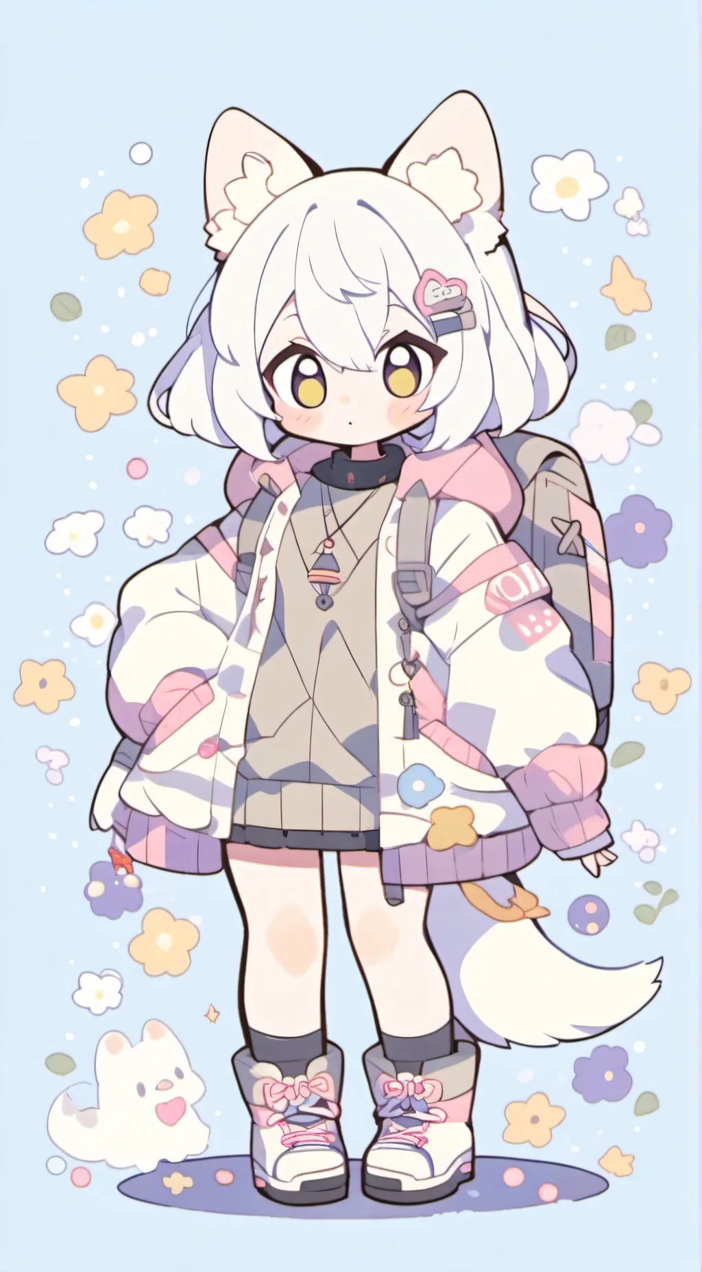 ai character: furry infection background