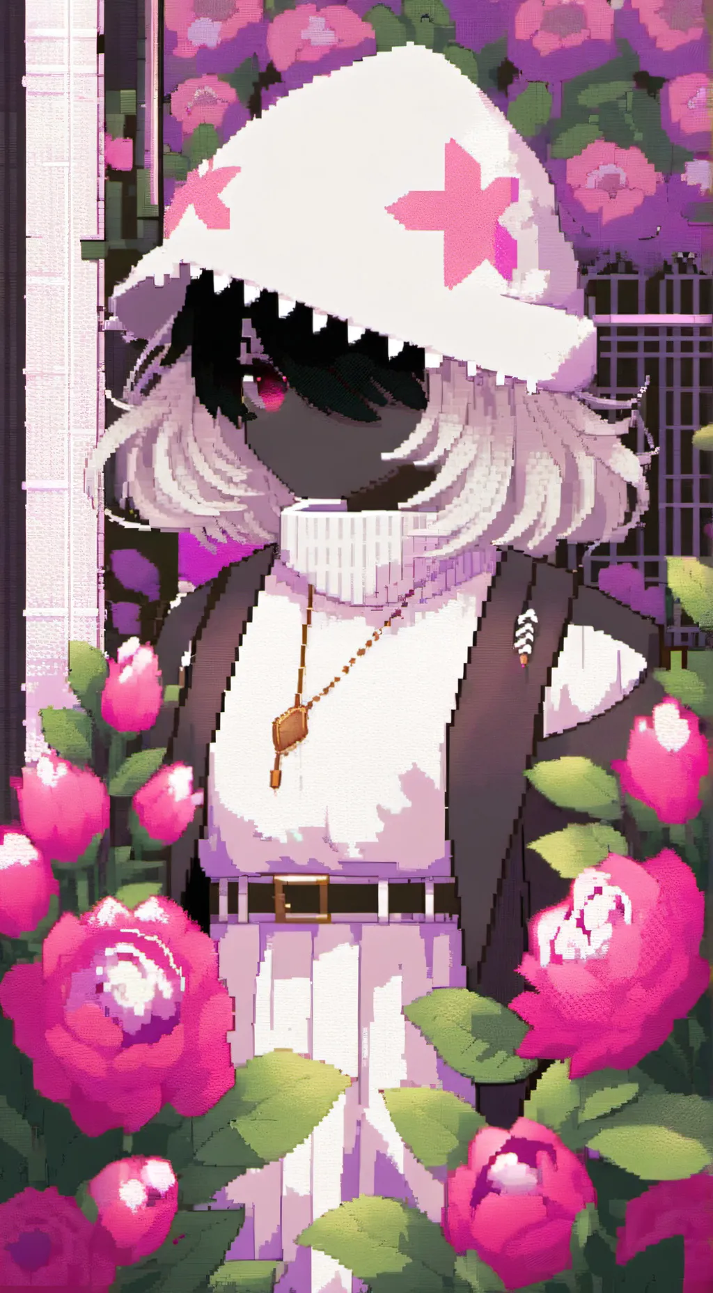 ai character: 𖤇𖤌𖣡Asylum Sans𖤶𖥠𖥓 background