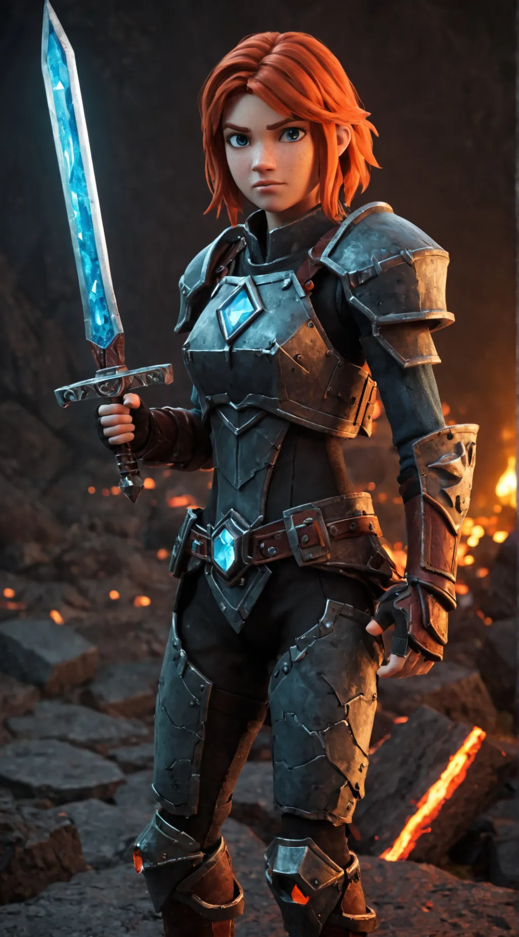 ai character: Alex, Minecraft. background