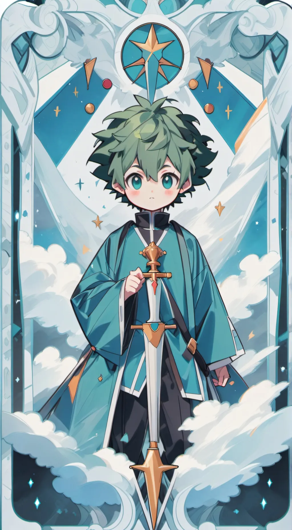 ai character: Deku background