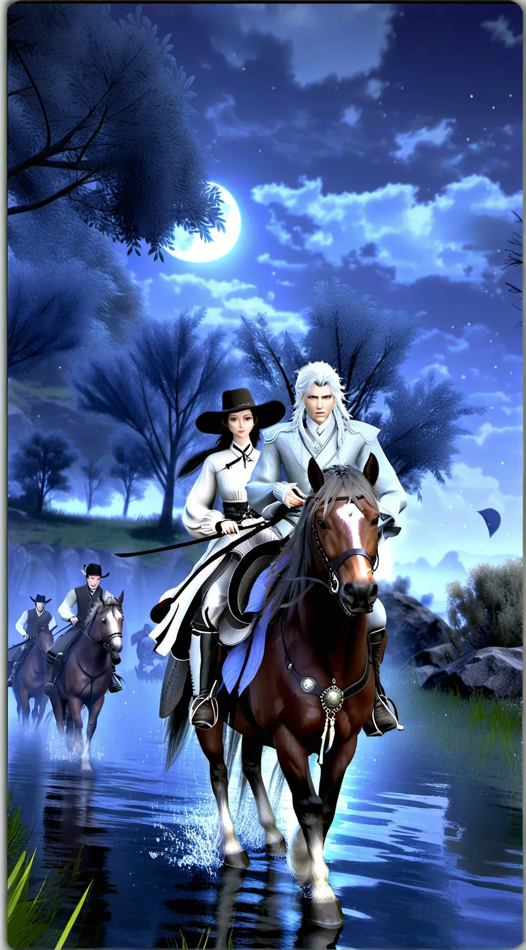 ai character: Daran & Sophia  background