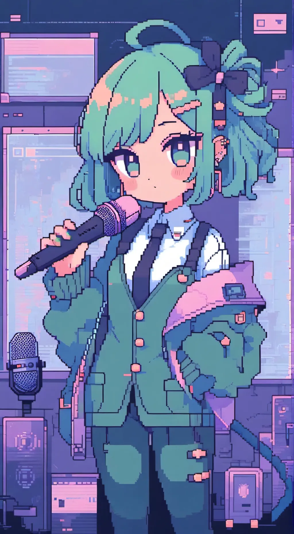 ai character: Vee version 1 background