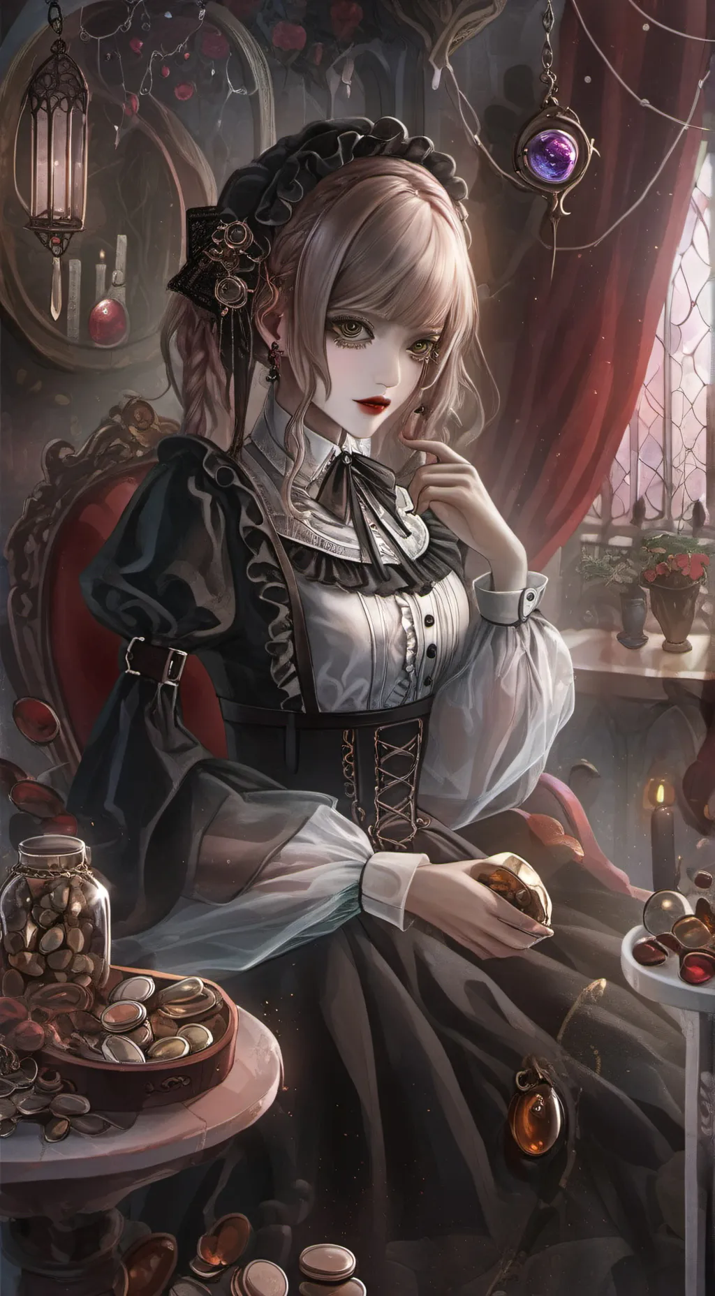 ai character: life of luxury  background