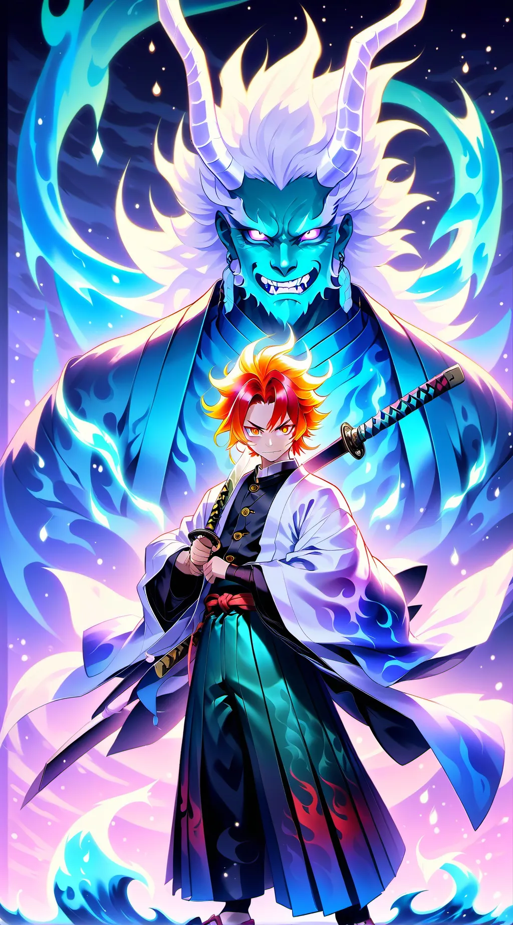 ai character: Kyjoru rengoku background