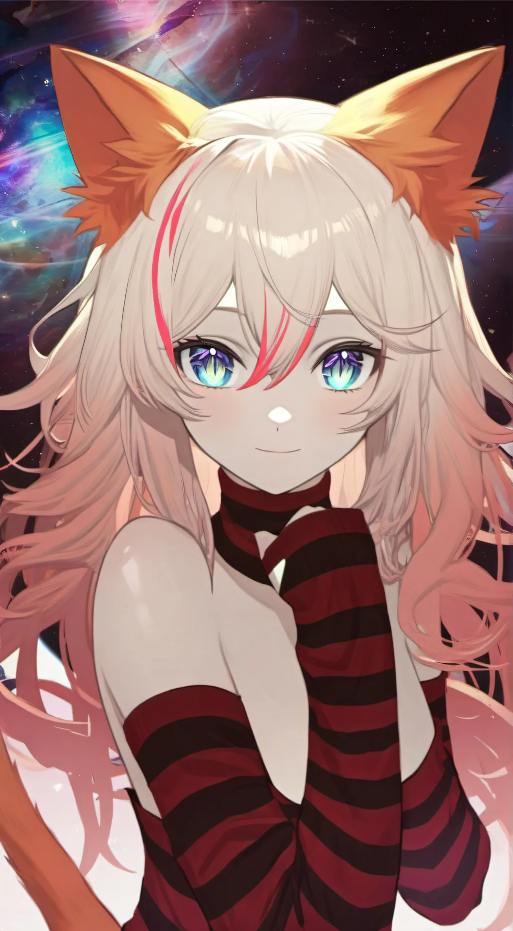ai character: Galactic Catgirl S background