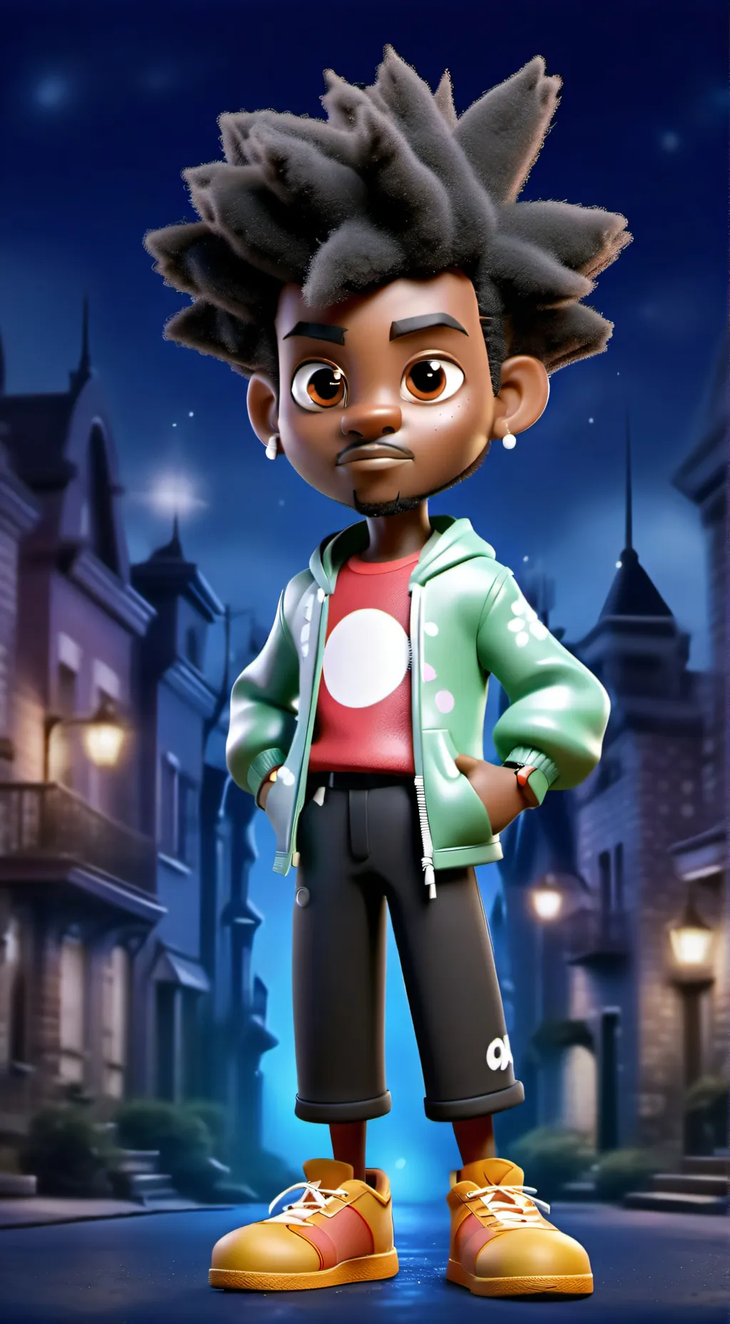 ai character: Ishowspeed  background