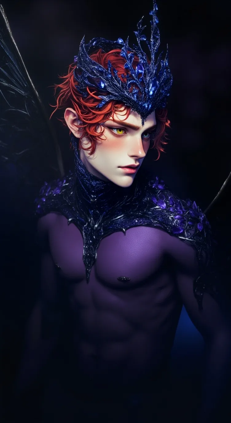 ai character: Markos Fae 🧚‍♂️🦋🪻 background