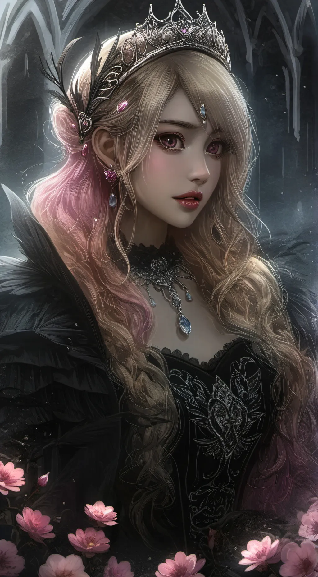 ai character: Hazel Sakura background