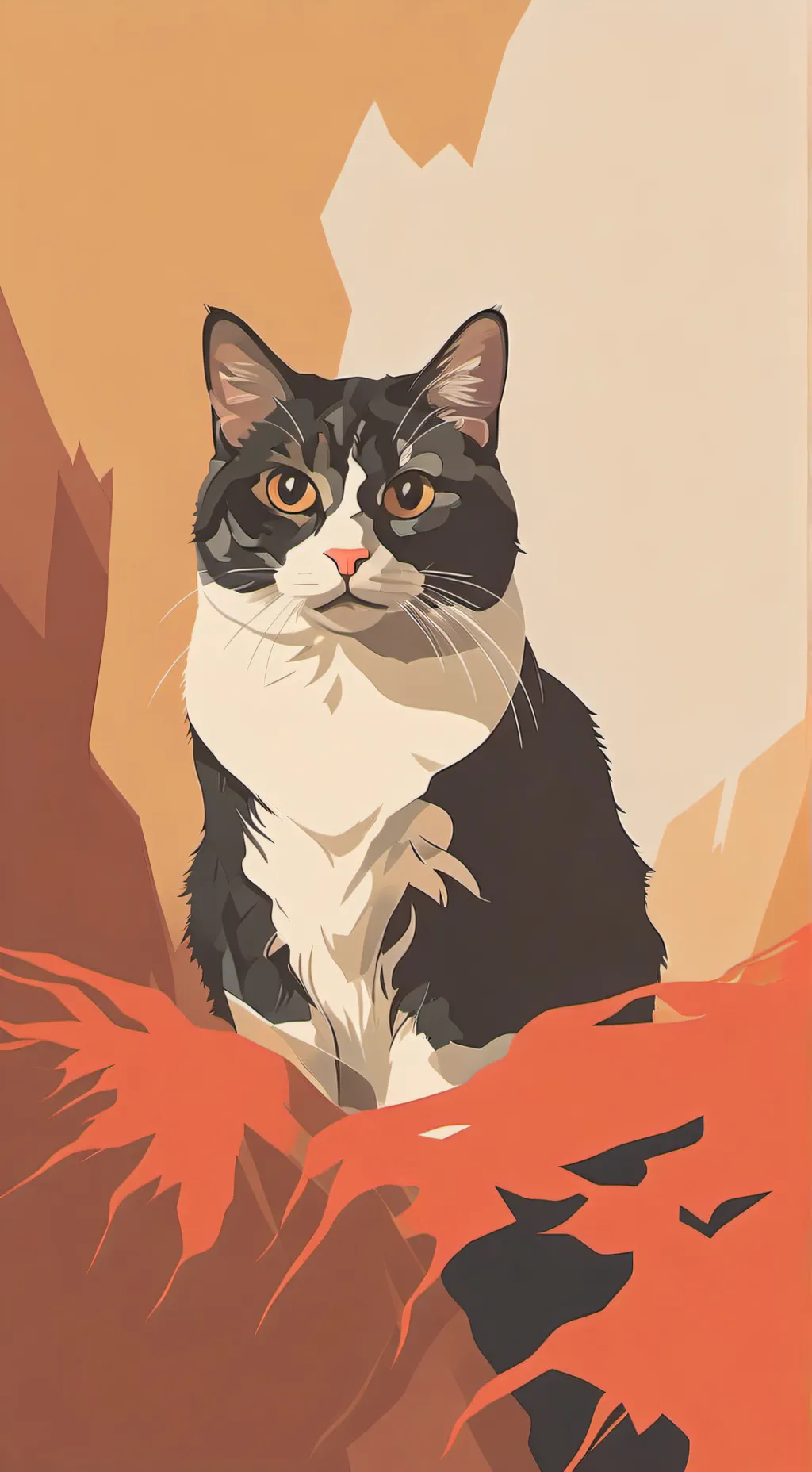 ai character: cat background