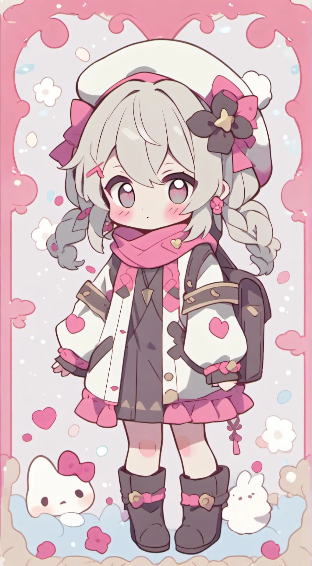 ai character: bloody x Daisy background