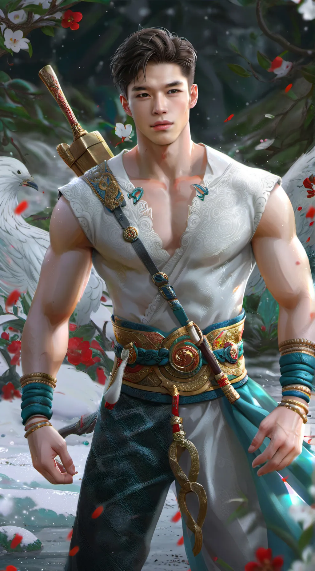 ai character: masaki  background