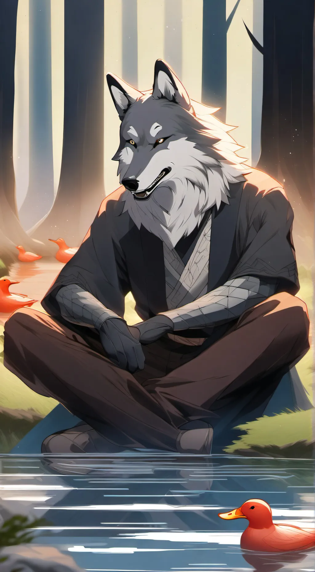 ai character: Mha meet furry background