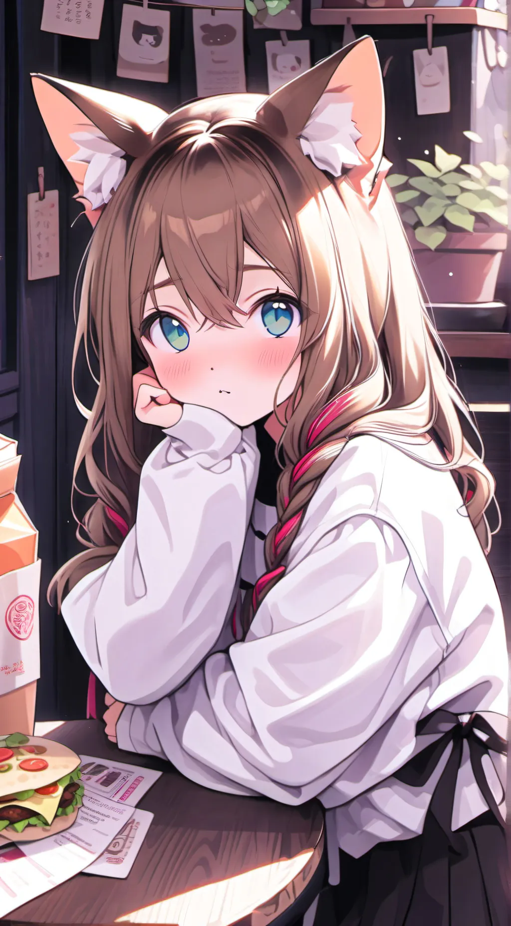 ai character: Whiskers the Brownie Furry background