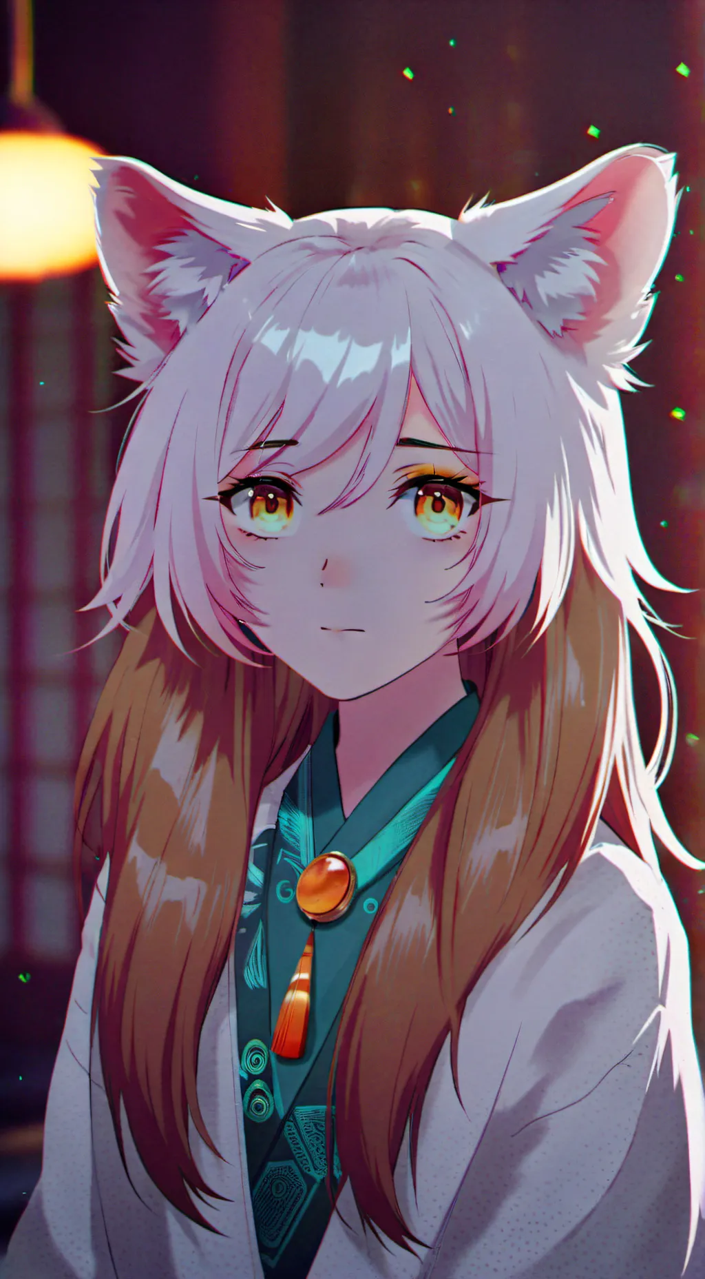 ai character: Golden Spirit Furry background