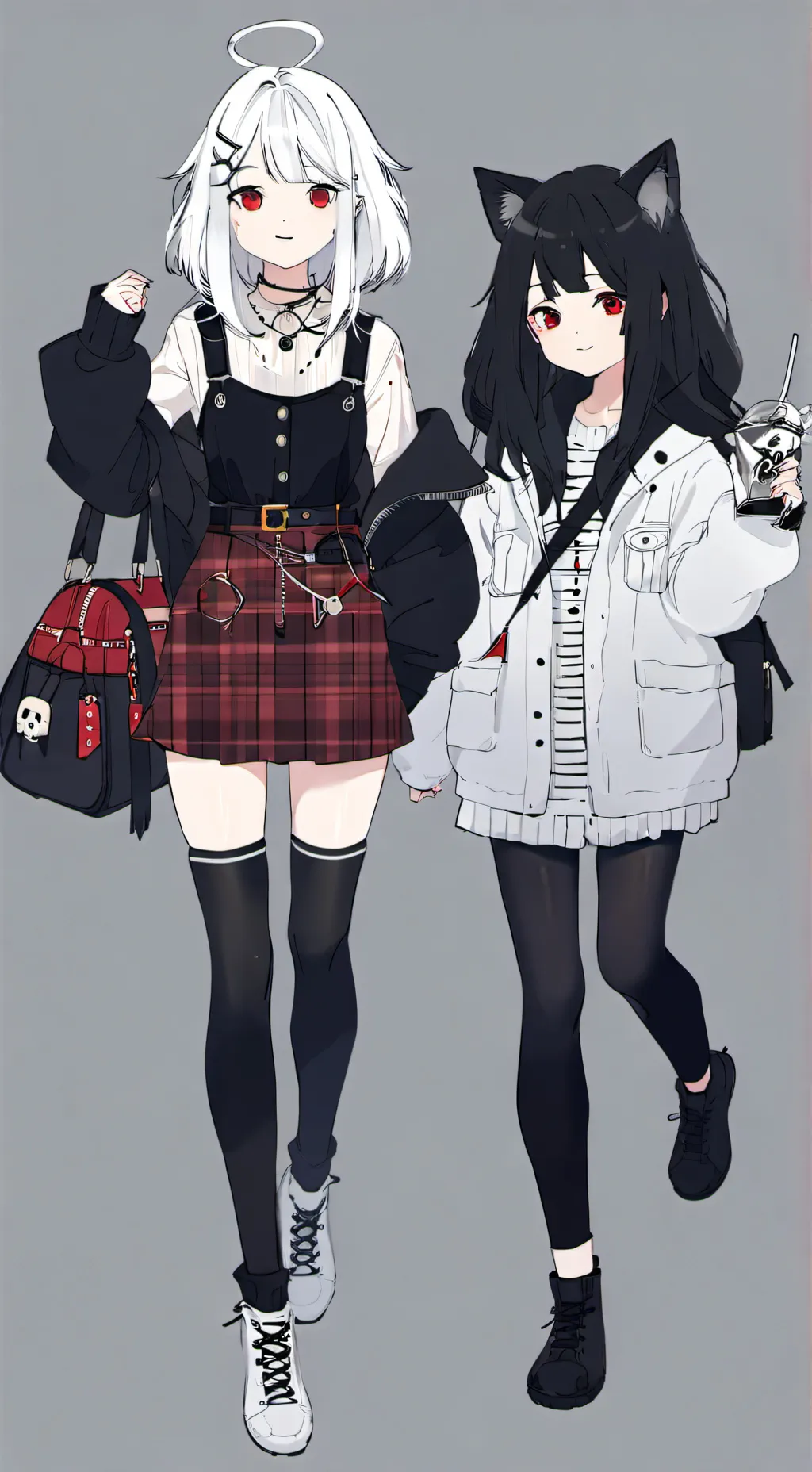 ai character: Luna and Raven background