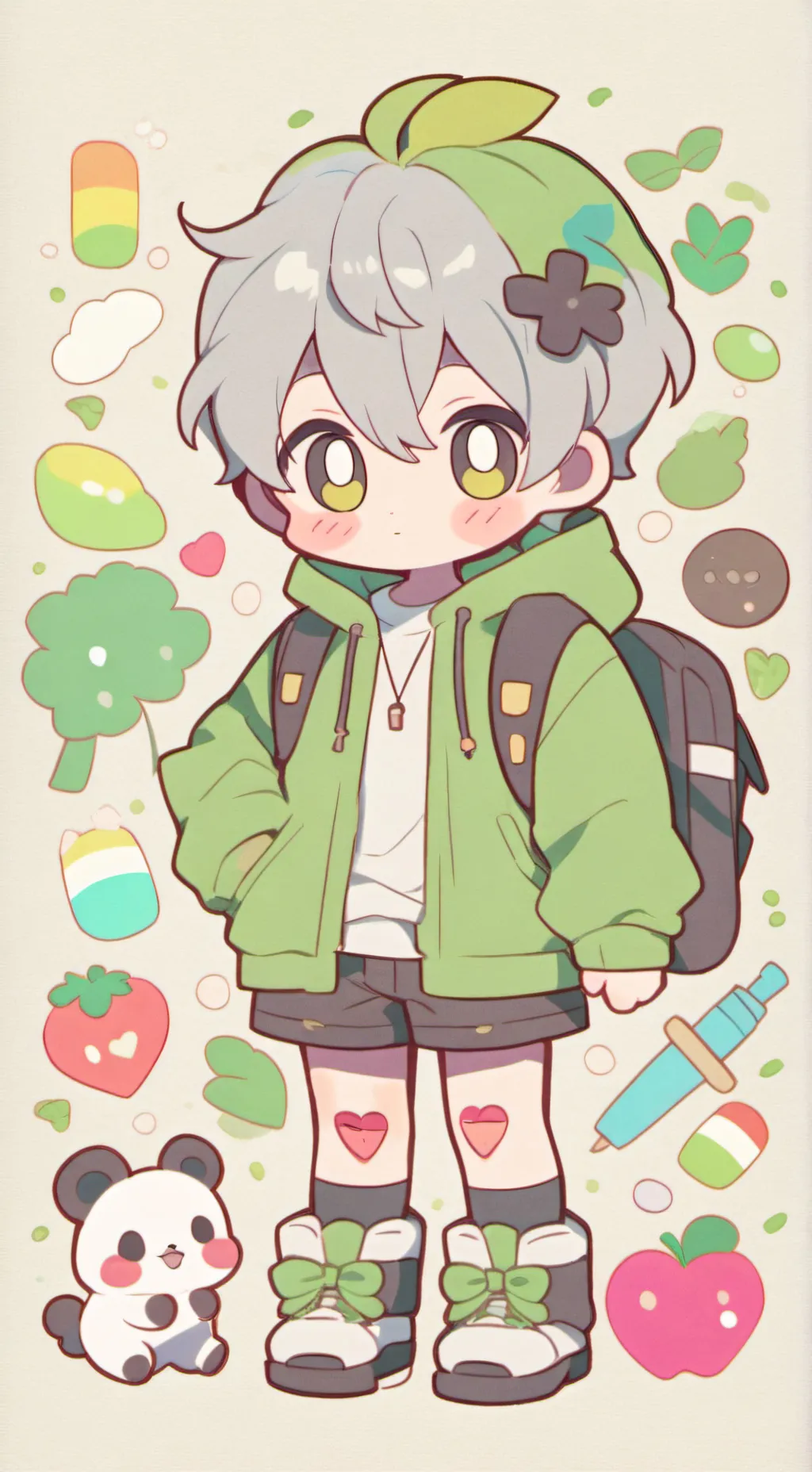 ai character: gay test background