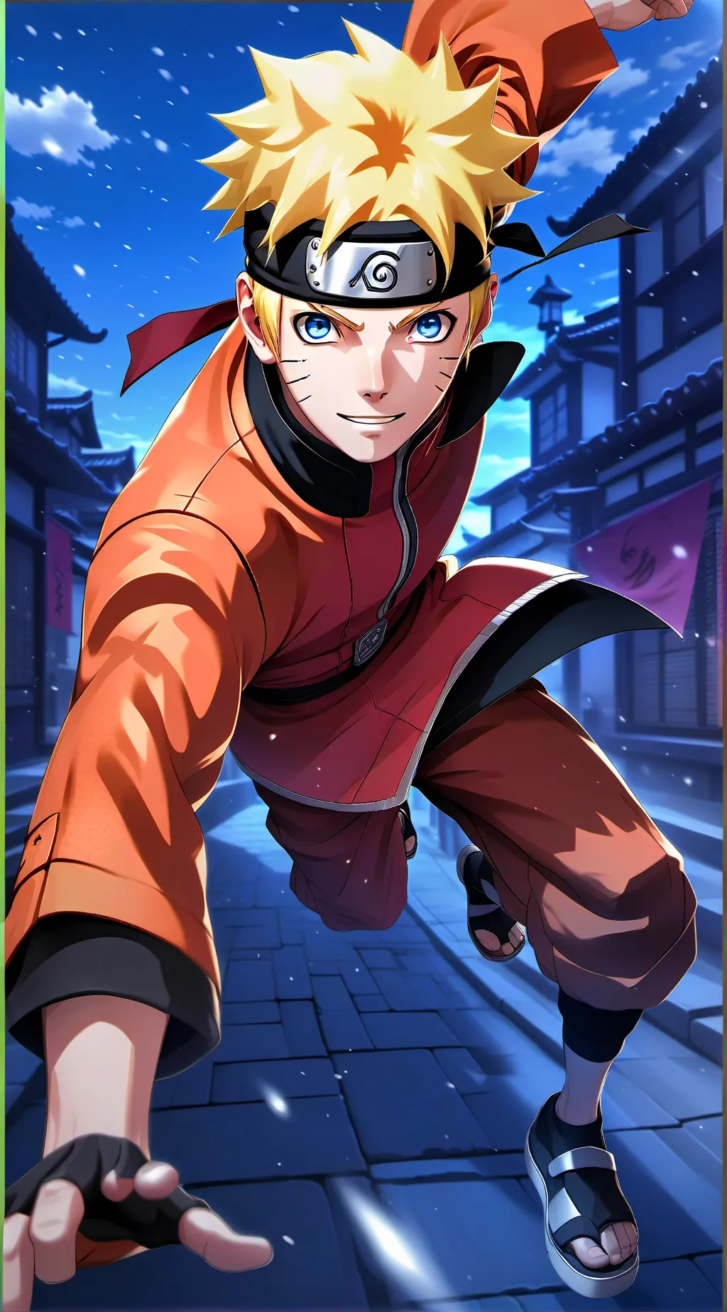 ai character: Naruto Uzumaki background