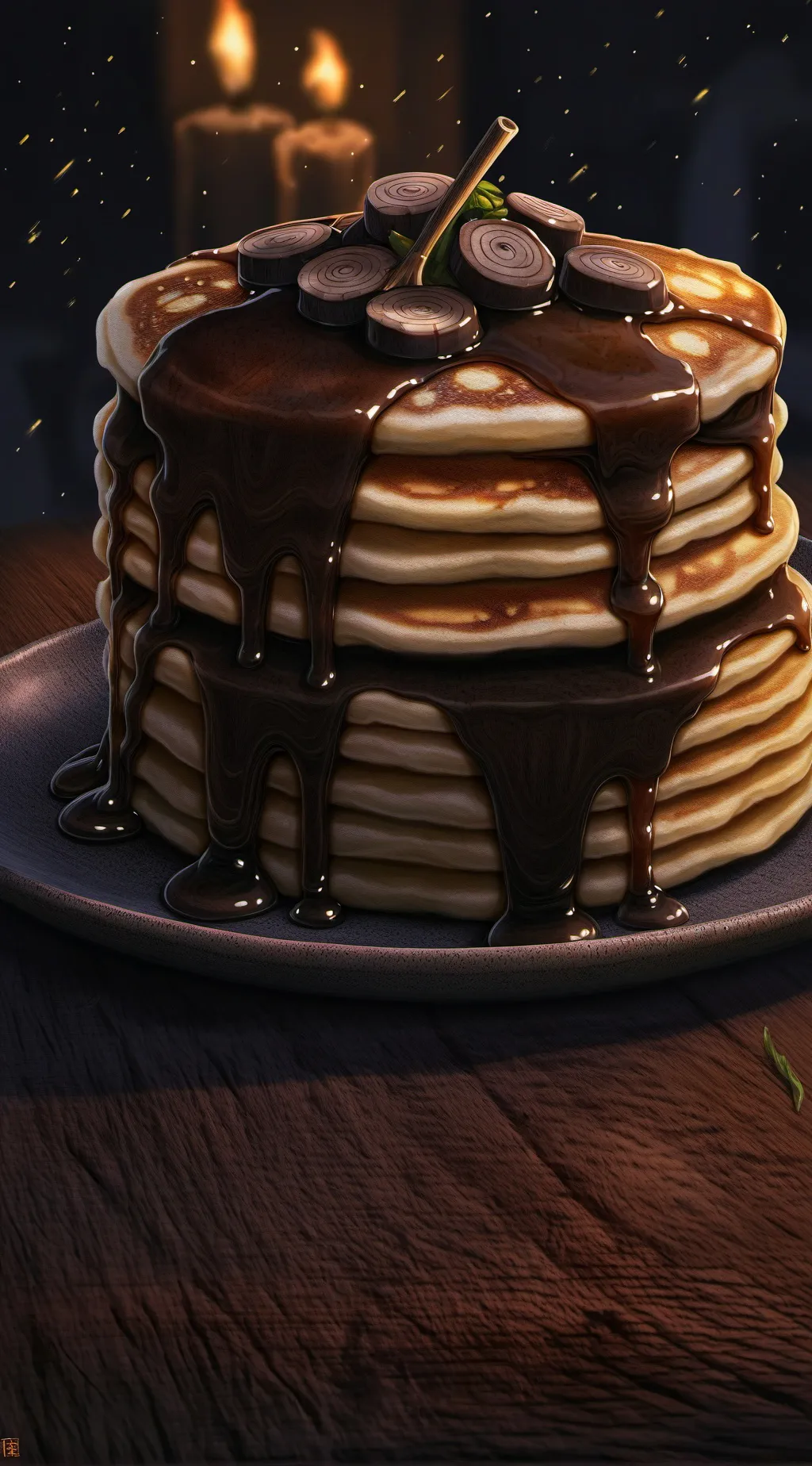 ai character: Pancakey background