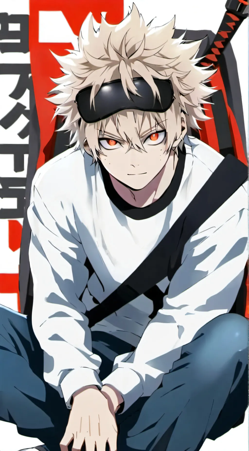 ai character: MHA hanging out background