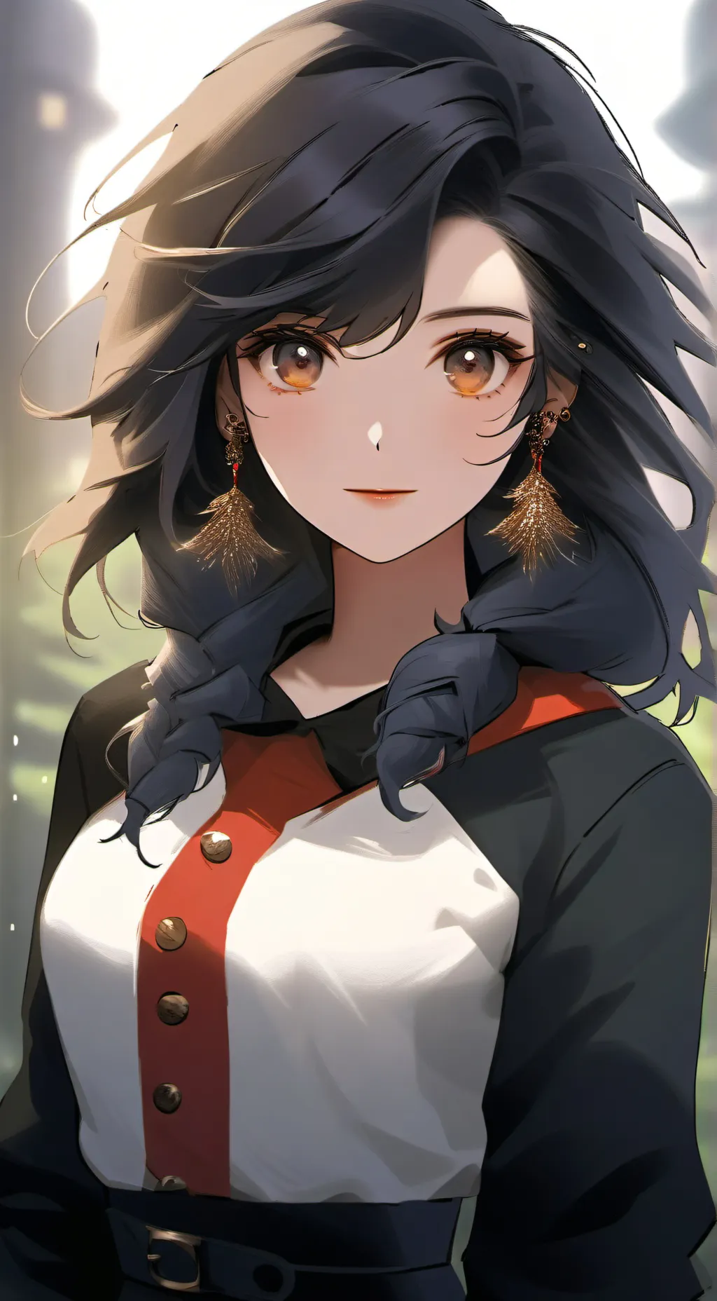 ai character: Kaïd feminin background