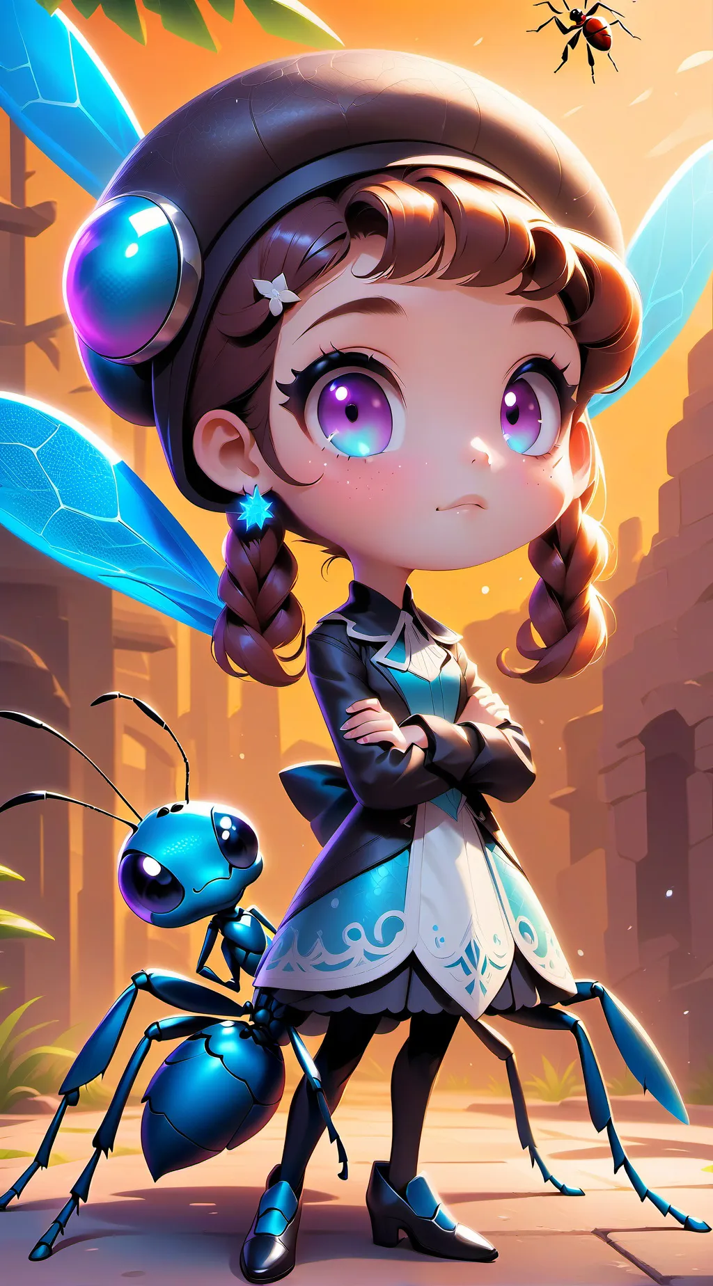 ai character: Ellie background