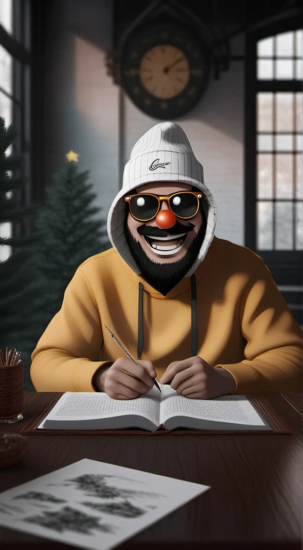 ai character: бабайка background