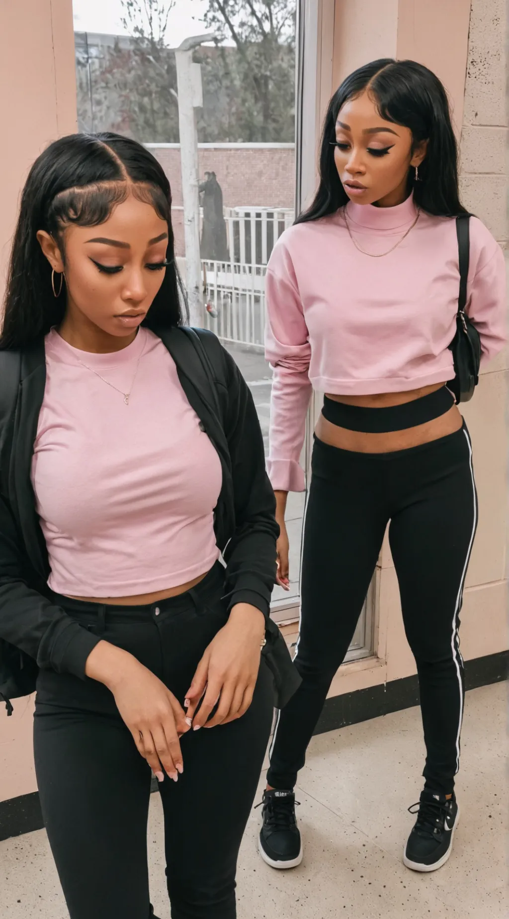 ai character: Kayla and Layla background