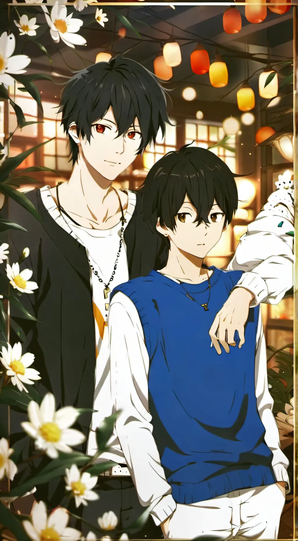 ai character: Cash and Nico  background