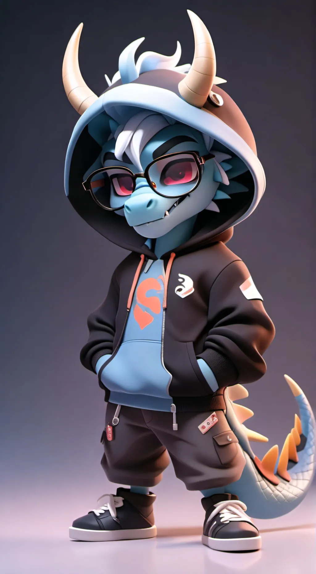 ai character: Horns background