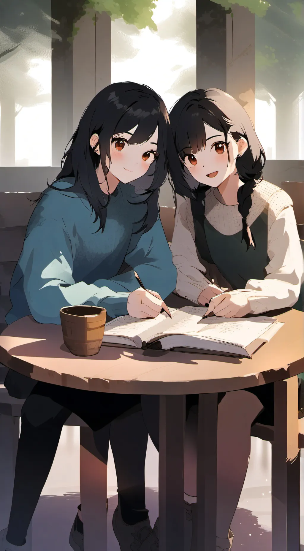 ai character: Best friends background