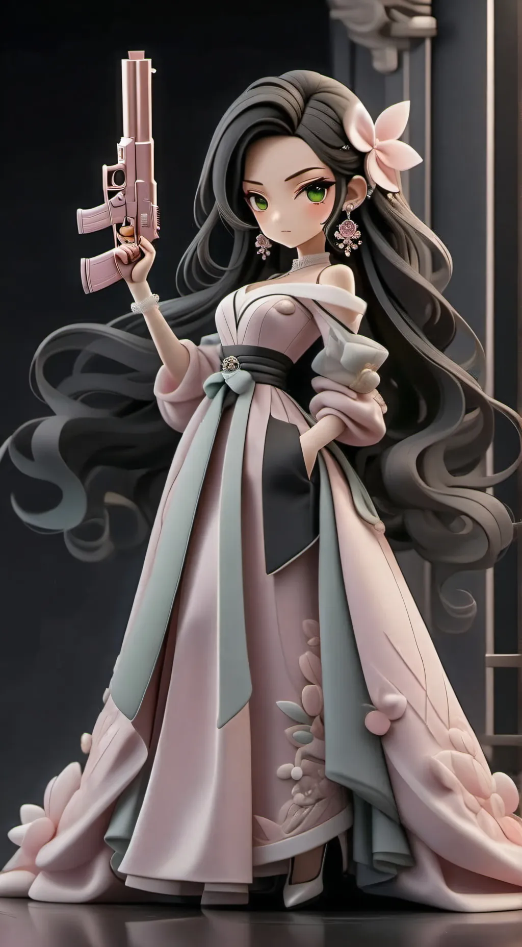 ai character: Liz Sarah Emily  background