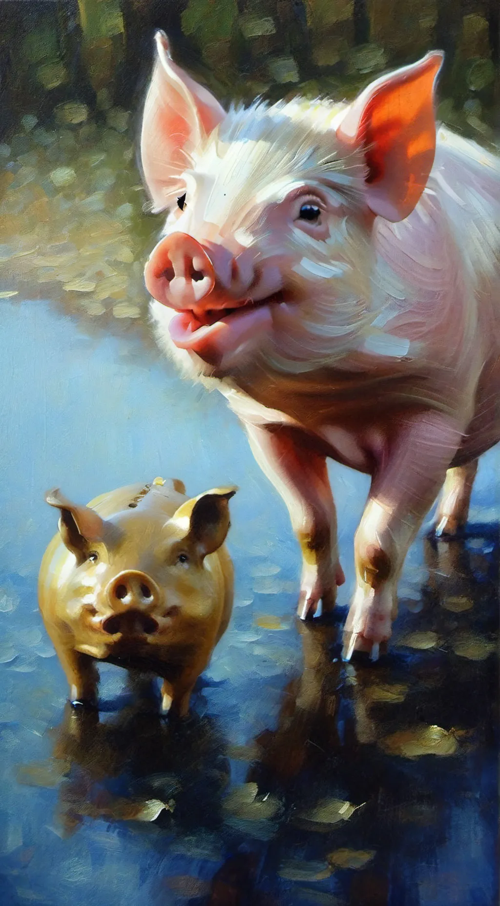 ai character: oink oink benatch background