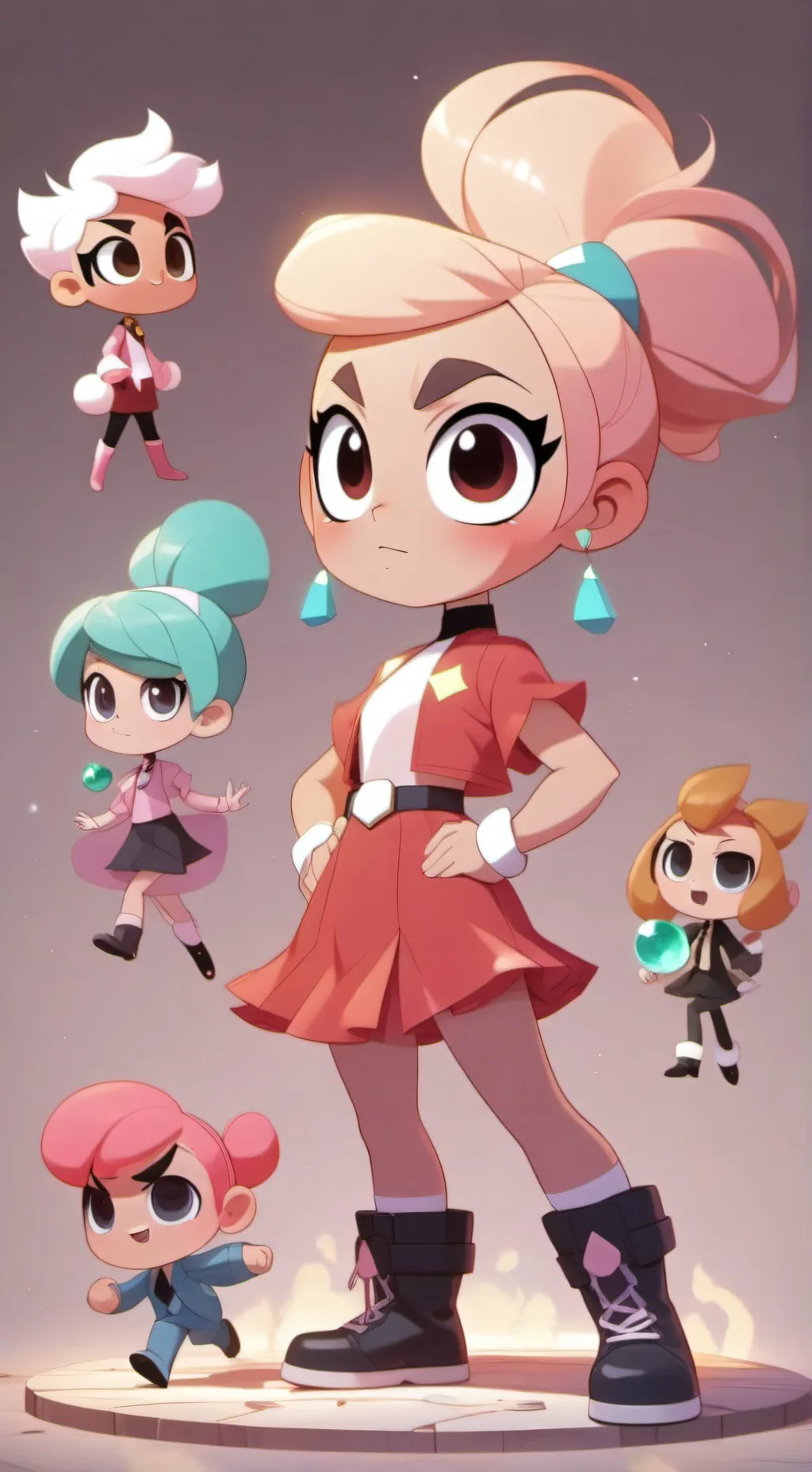 ai character: ppg gems  background