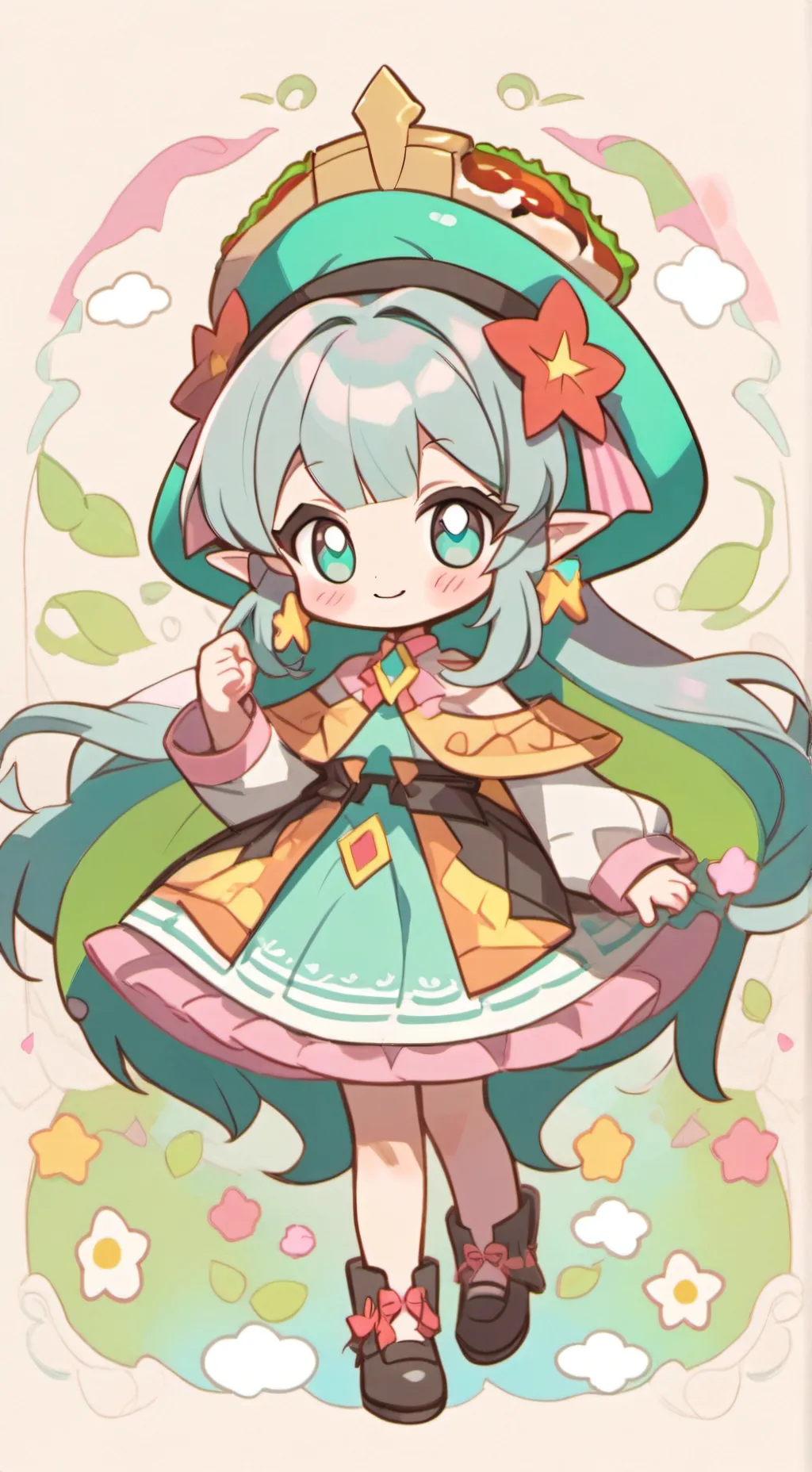 ai character: mha baby deku  background