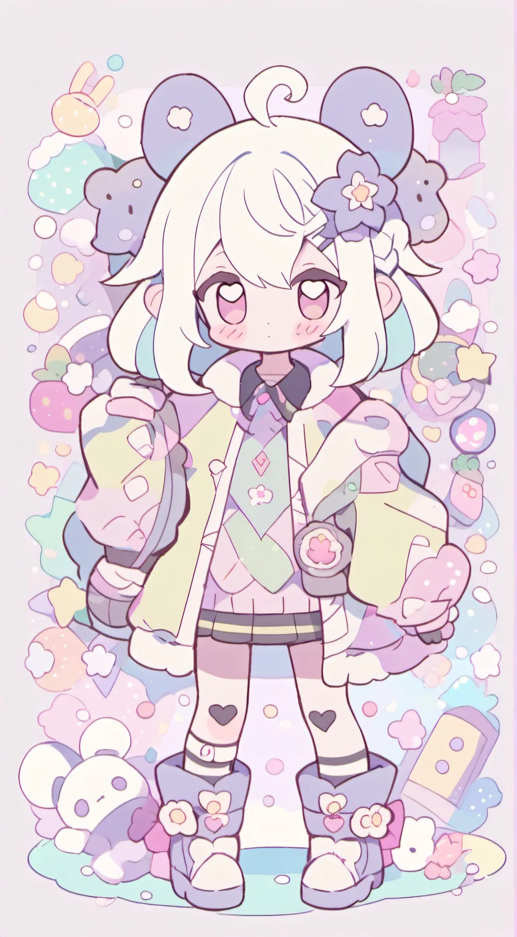 ai character: BTS🥰💜 background