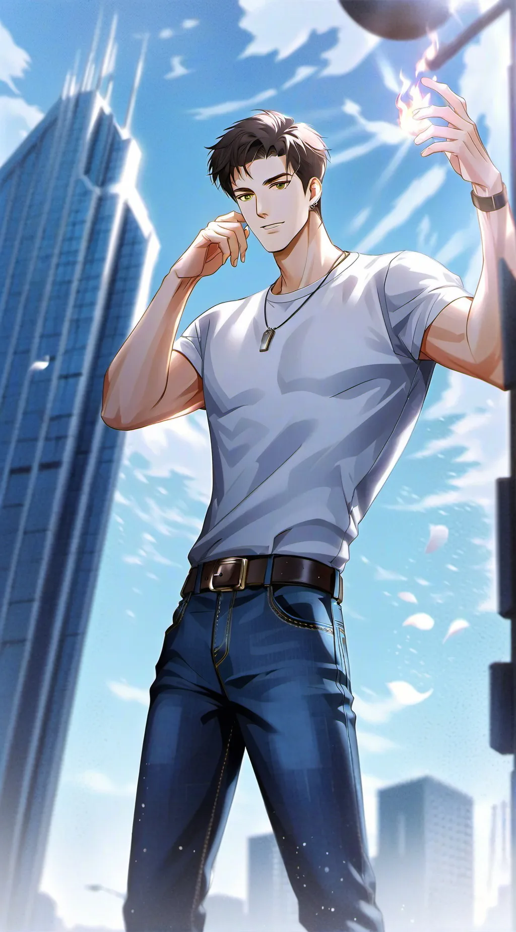 ai character: Magic school  background