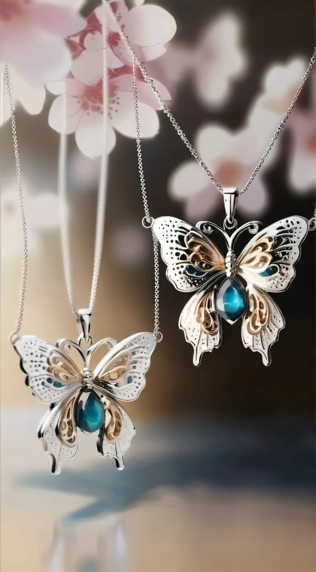 ai character: necklace background