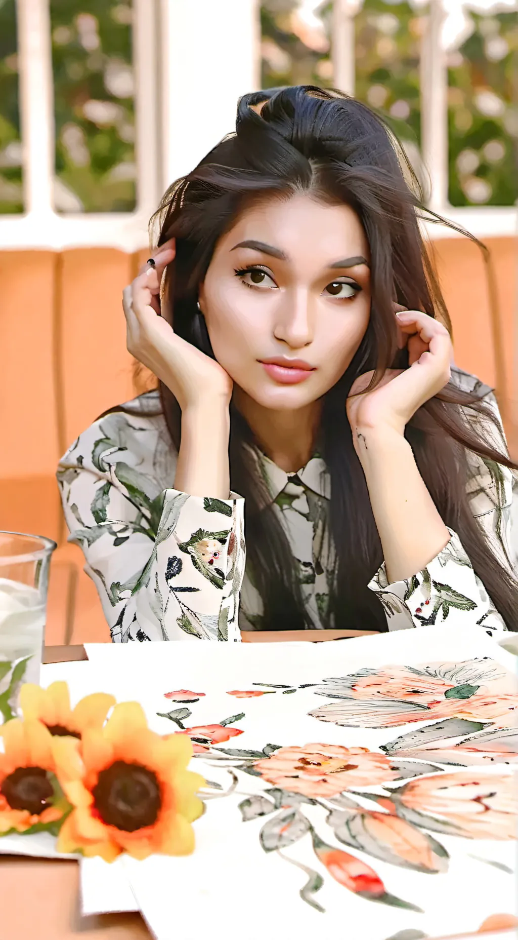 ai character: Lor girl next door background