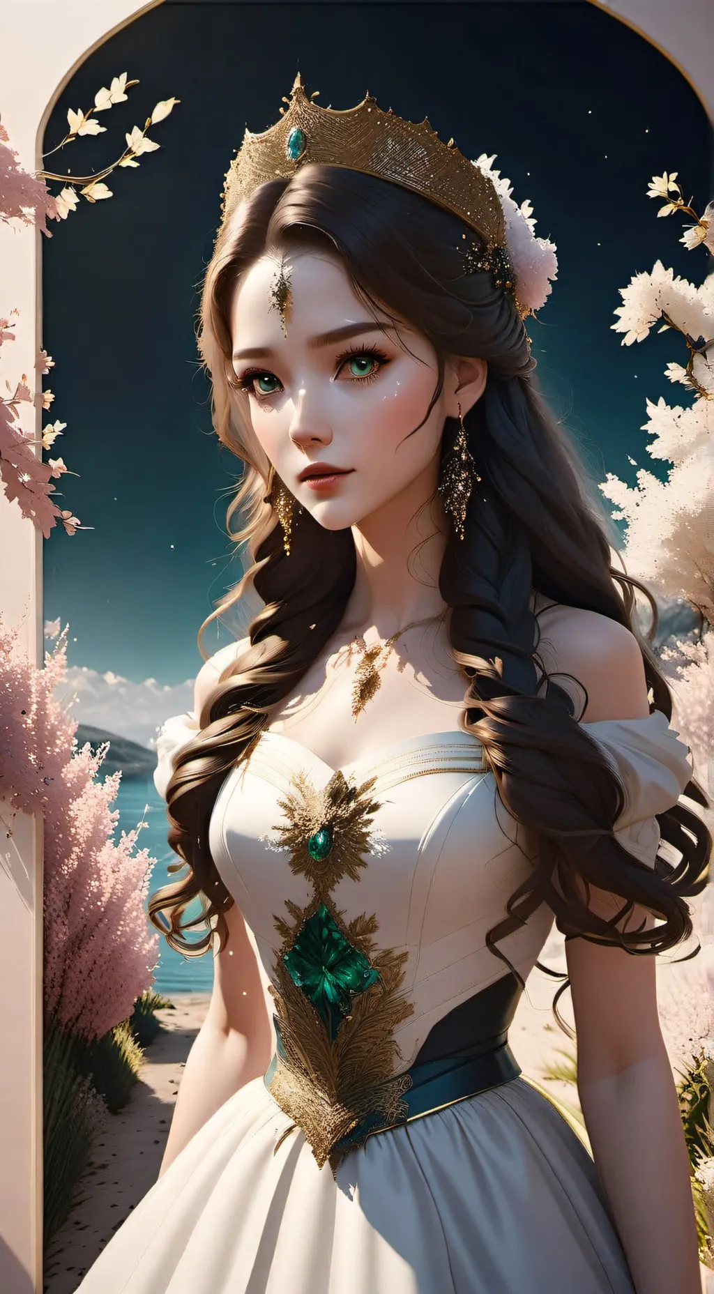 ai character: angelica  background