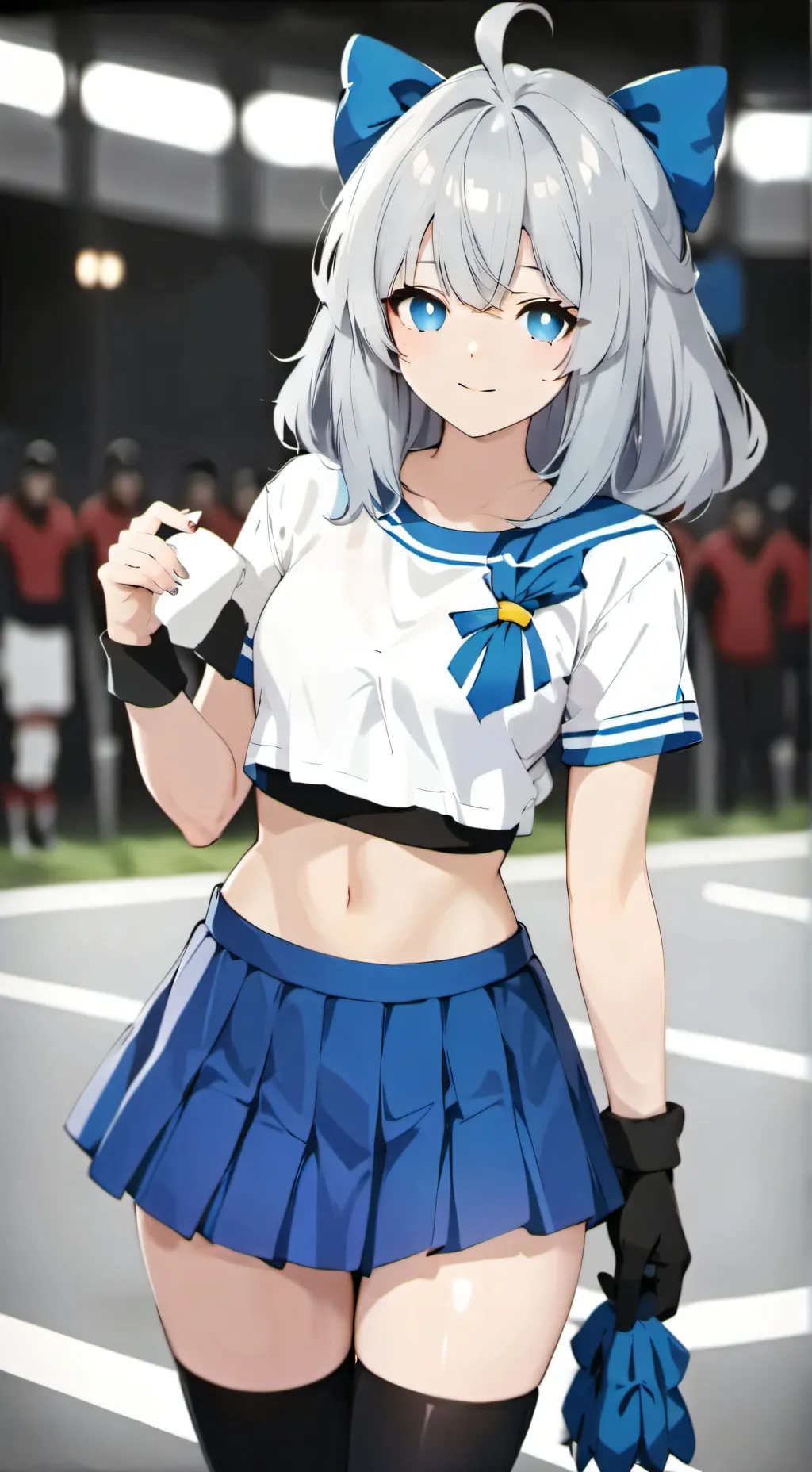 ai character: popular girl  background