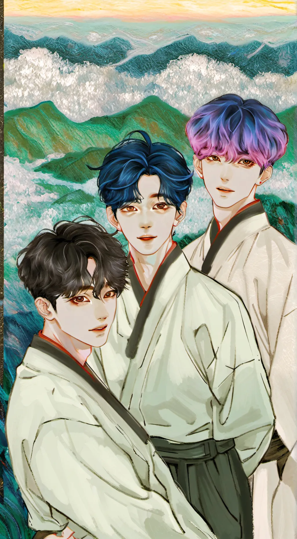 ai character: Saja boys background