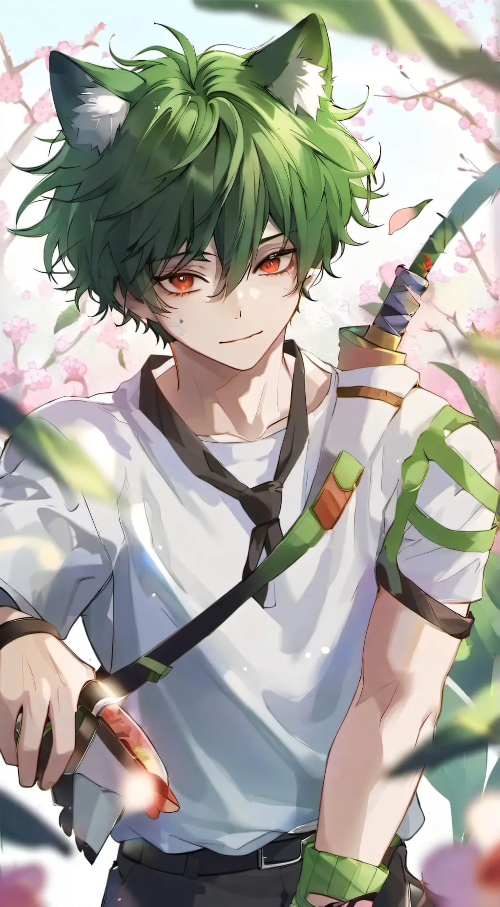 ai character: Cat Deku - bsf background