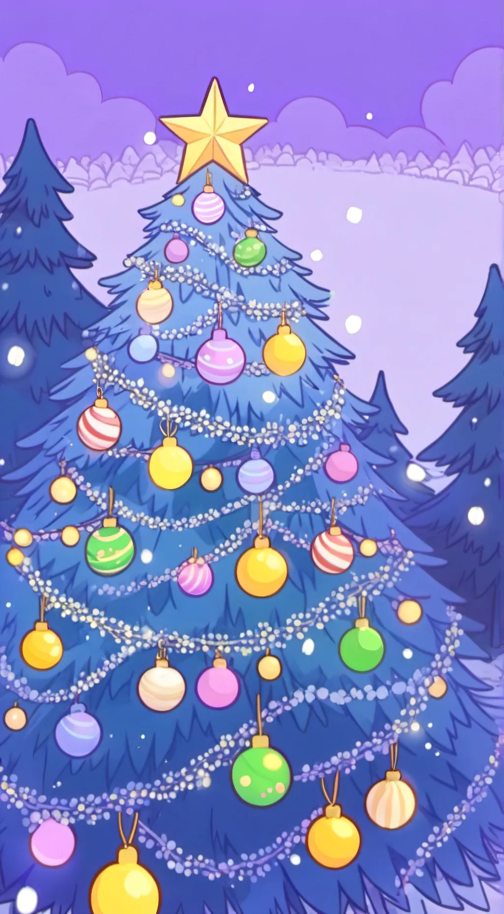 ai character: MHA Christmas 🎄🎁 background