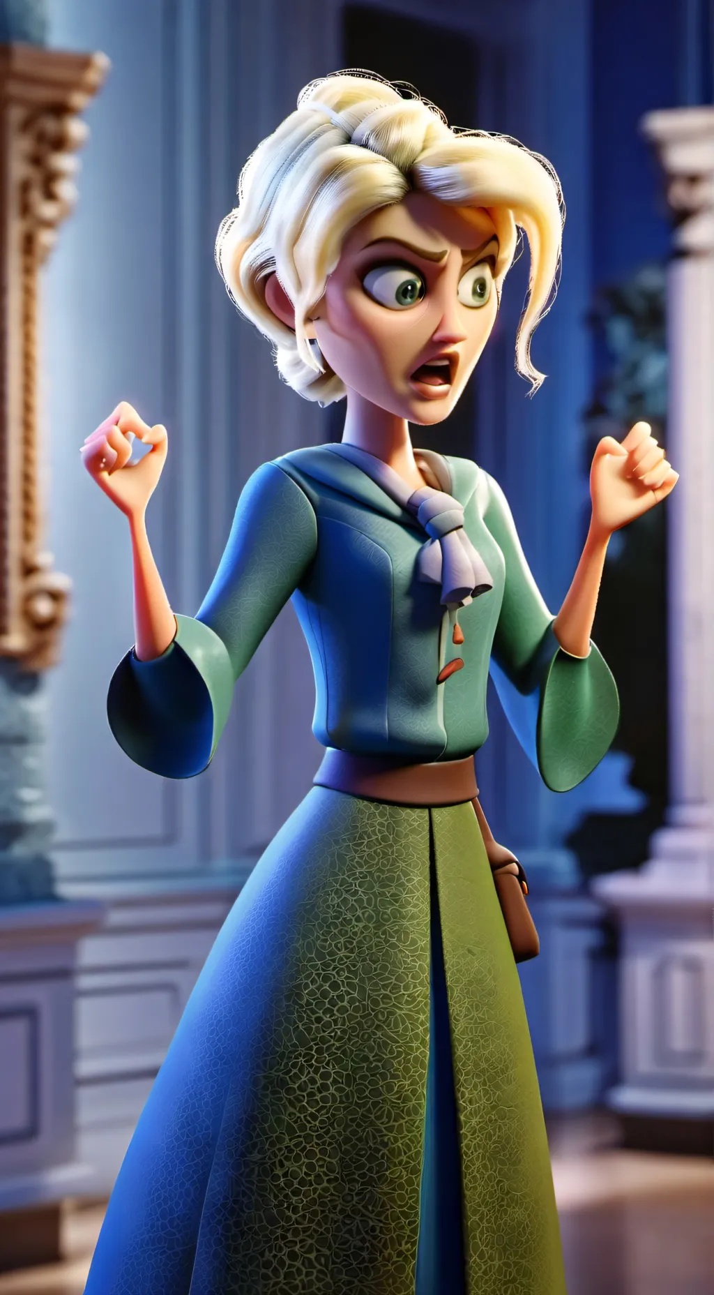 ai character: Karen (5th) background