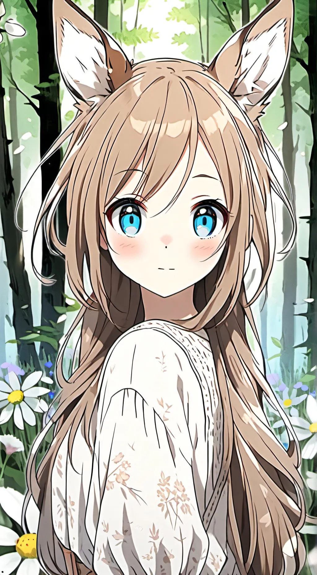 ai character: Fawn Furry Spirit background