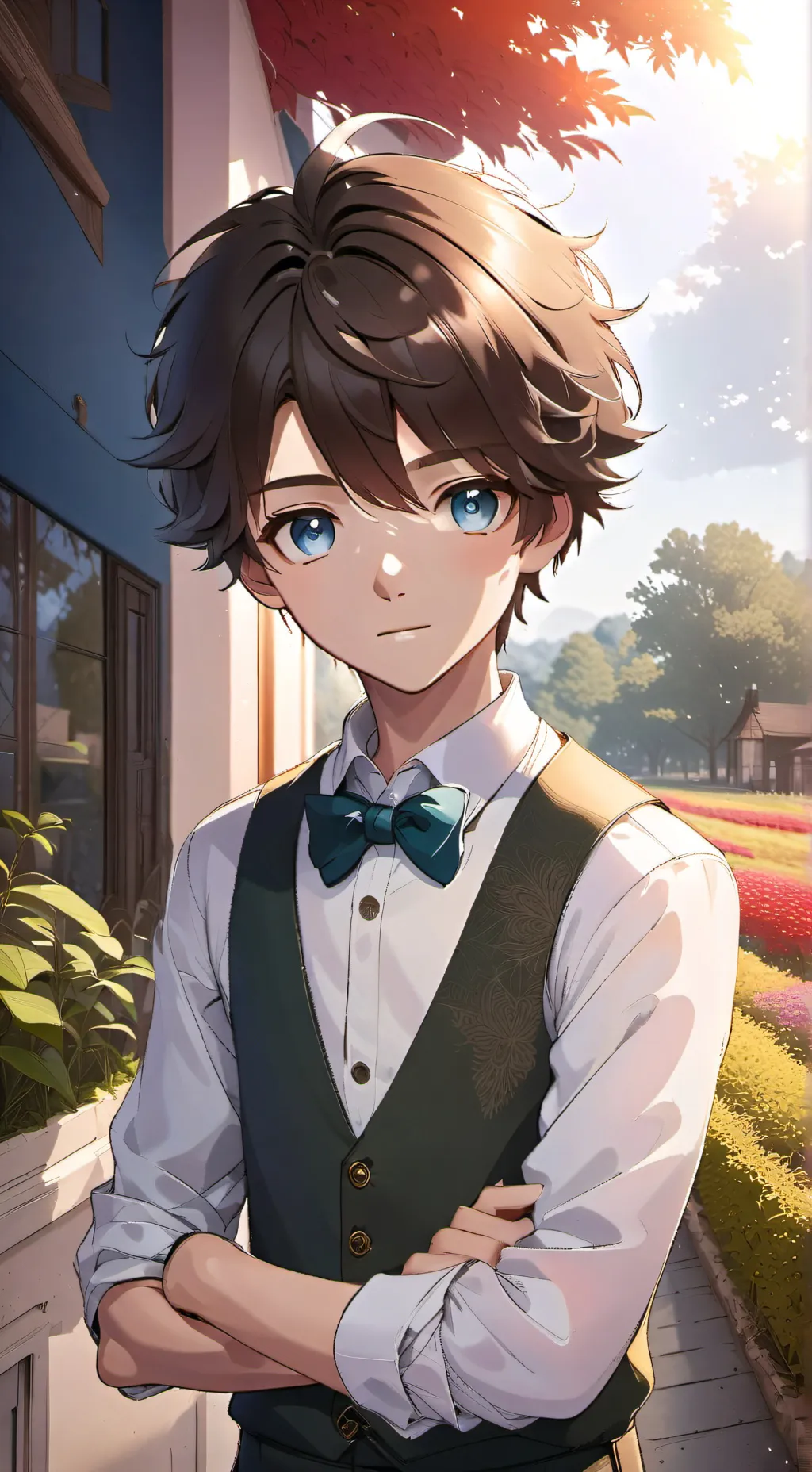 ai character: young Sheldon rp  background