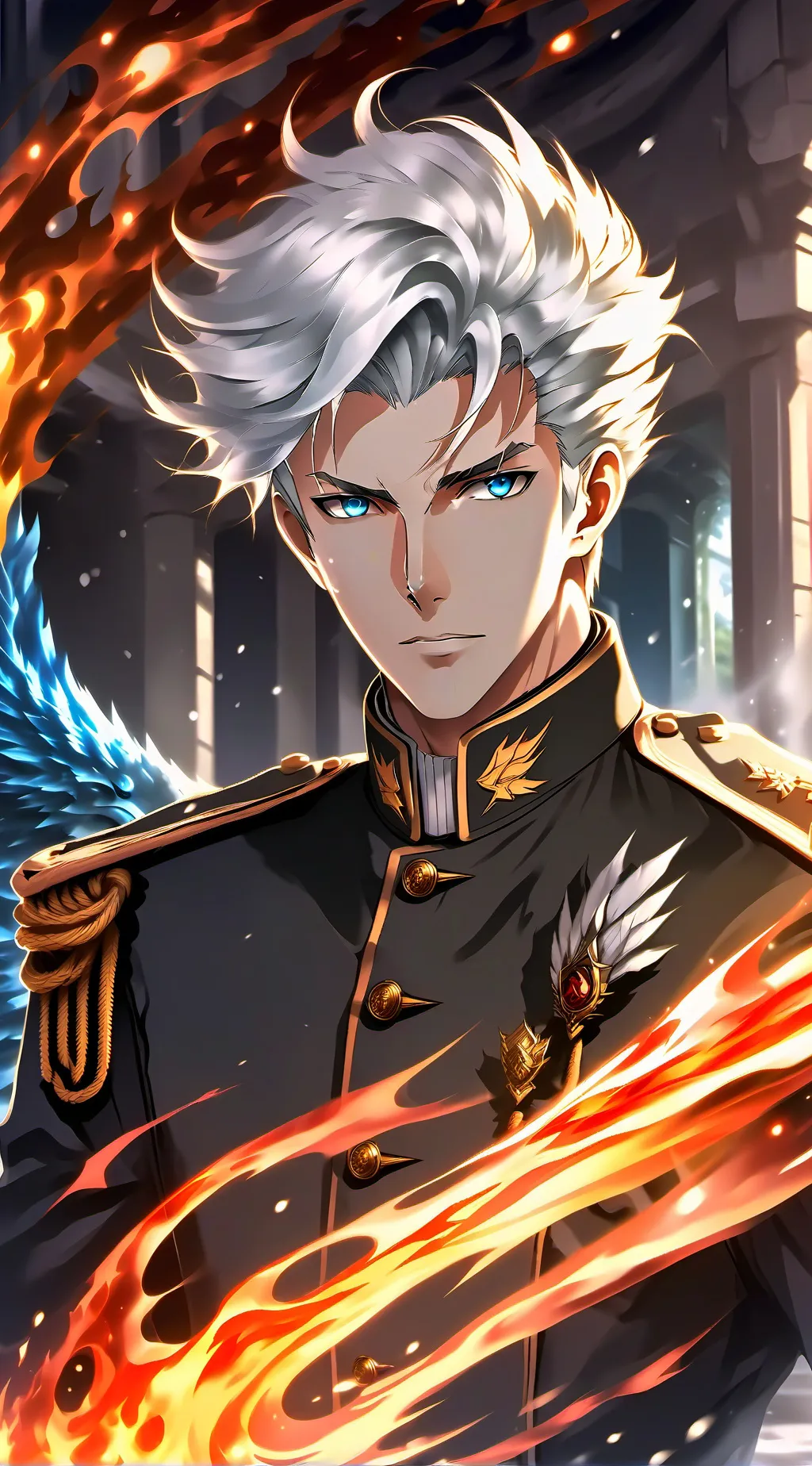 ai character: Todoroki Shoto background